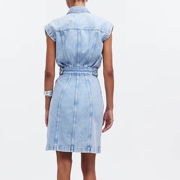 Madewell Light Blue Denim Dress - Picture 2 of 8
